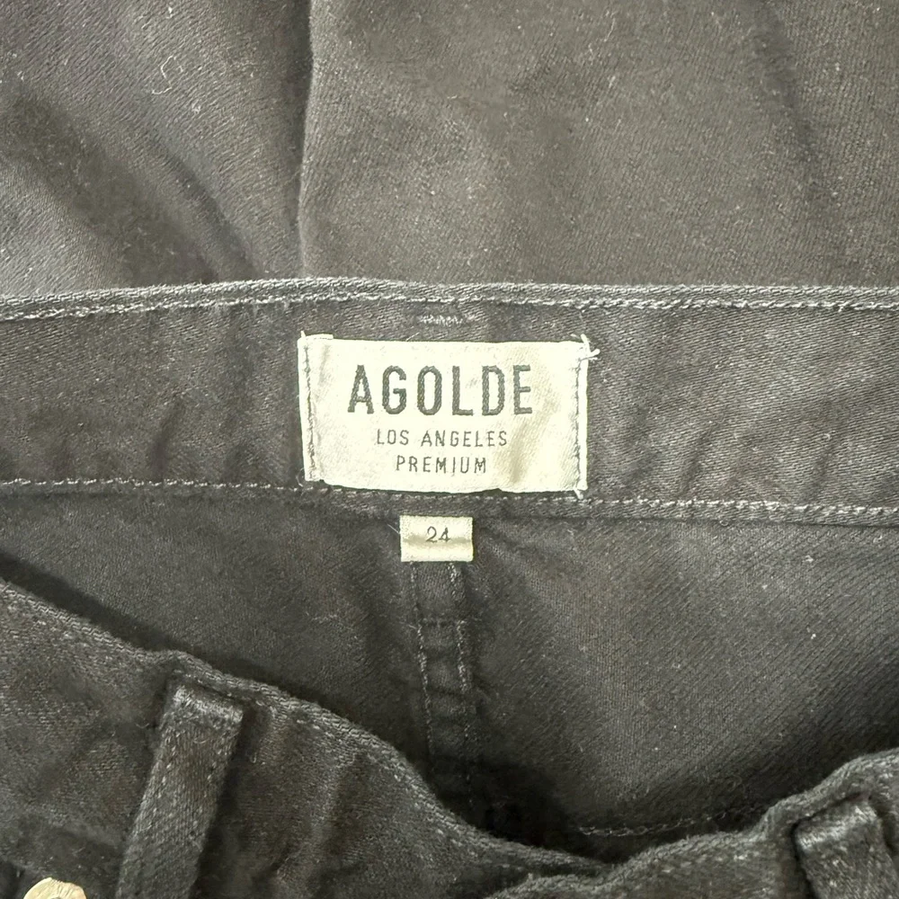 AGOLDE Jamie High Rise Classic Jeans Coal Black‎ size 24